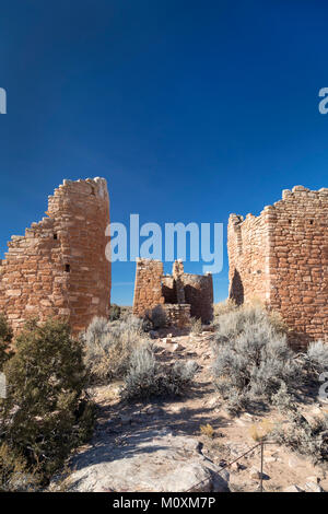 Hovenweep National Monument, Utah - Hovenweep Castello, parte della torre quadrata Gruppo di rovine Anasazi situato intorno al piccolo rovina Canyon. La maggior parte delle Foto Stock