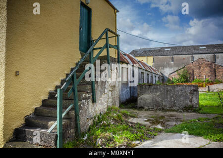 Cortile rurale vicino a Glasgow, Scozia Foto Stock