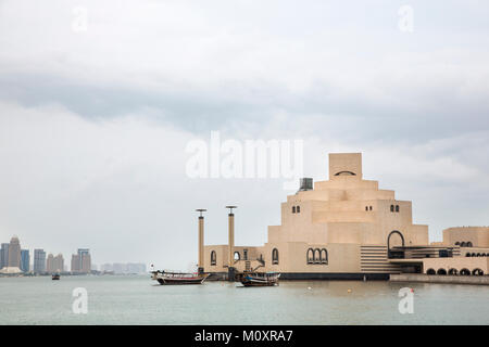 Doha, Qatar, Novembre 25th, 2016: il Museo di Arte islamica Foto Stock