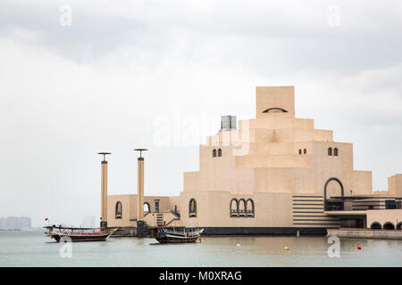 Doha, Qatar, Novembre 25th, 2016: il Museo di Arte islamica Foto Stock