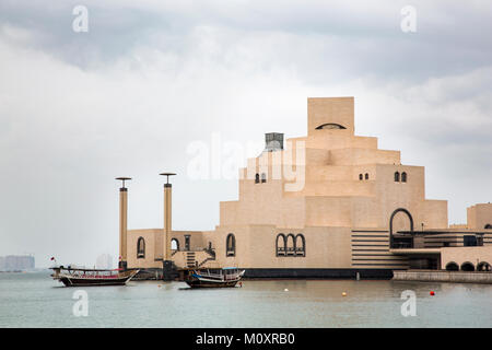 Doha, Qatar, Novembre 25th, 2016: il Museo di Arte islamica Foto Stock