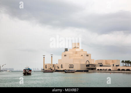 Doha, Qatar, Novembre 25th, 2016: il Museo di Arte islamica Foto Stock