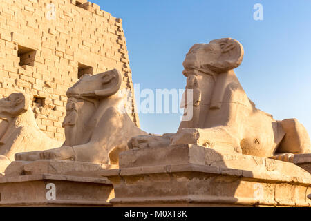 Luxor e Karnak Foto Stock