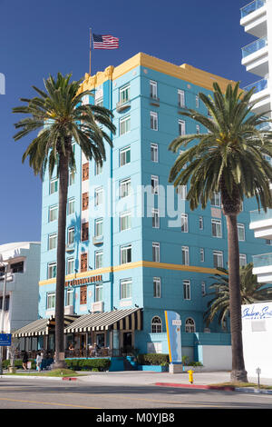 L'Hotel Georgian, Ocean Avenue, Santa Monica, California, Stati Uniti Foto Stock