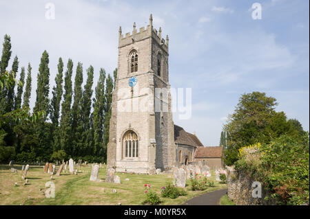 La Chiesa di Sant'Andrea Cleeve prima nella valle di Evesham, Worcestershire, England, Regno Unito, Europa Foto Stock