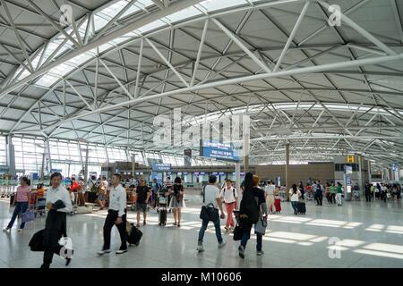 Incheon, Repubblica di Corea. 03Sep, 2015. Corea del Sud: Terminal 1 dell'Aeroporto Internazionale di Incheon (ICN) vicino a Seoul. Foto da 03. Settembre 2015. | Utilizzo di credito in tutto il mondo: dpa/Alamy Live News Foto Stock