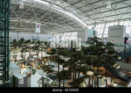 Incheon, Repubblica di Corea. 03Sep, 2015. Corea del Sud: Terminal 1 dell'Aeroporto Internazionale di Incheon (ICN) vicino a Seoul. Foto da 03. Settembre 2015. | Utilizzo di credito in tutto il mondo: dpa/Alamy Live News Foto Stock