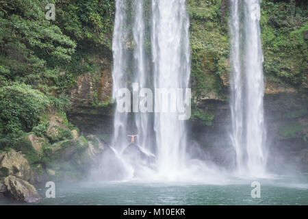 Misol Ha Falls, Palenque, Messico Foto Stock