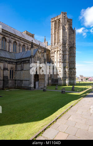 Wells Somerset in Inghilterra il 4 maggio 2016 La Cattedrale Foto Stock