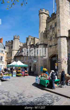 Inghilterra Maggio 4, 2016 Somerset pozzetti il market place Adrian Baker Foto Stock