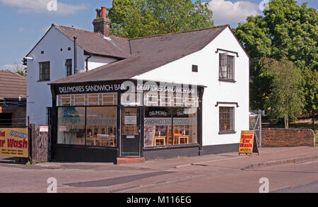 Chipping Ongar, Bar Sandwich Shop, Essex, Inghilterra, Foto Stock