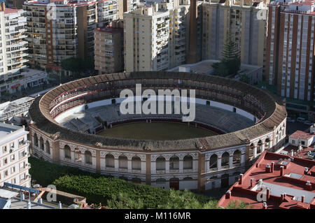 La Malagueta Bullring Malaga realizzato dall'architetto Joaquín Rucoba Foto Stock