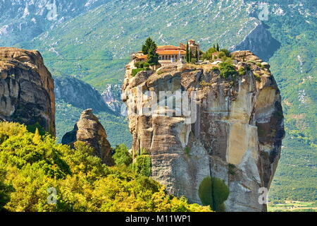 Monastero della Santa Trinità, Meteora, Grecia Foto Stock