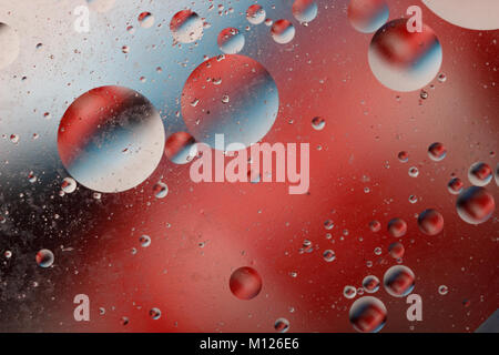 Immagine astratta con cerchi colorati ed informe di corpi su uno sfondo colorato. Foto Stock