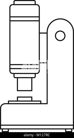 Fabbro automatico icona martello contorno Illustrazione Vettoriale