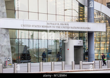 Ronald H Brown Missione degli Stati Uniti presso il Palazzo delle Nazioni Unite di New York City Foto Stock