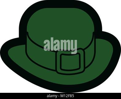 Leprechaun icona hat Illustrazione Vettoriale