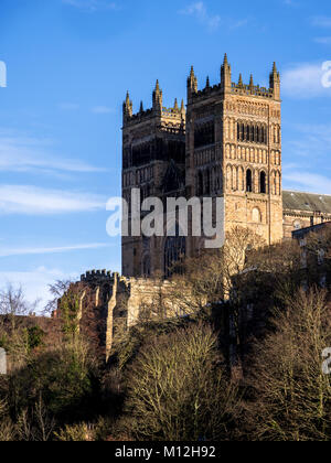 DURHAM, County Durham/UK - gennaio 19 : La Cattedrale di Durham, County Durham on gennaio 19, 2018 Foto Stock