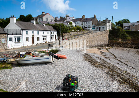 Moelfre Beach, AngelseyNorth Galles Foto Stock