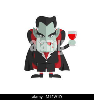 Dracula vampire character ,vettore cartoon Foto Stock