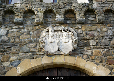 Dungeon nel castello medievale in ottime condizioni in Falkenfels in Baviera Foto Stock