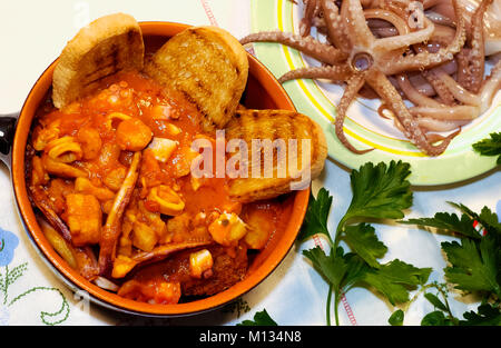 Italia zuppa di pesce Foto Stock