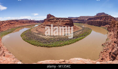 Dead Horse piegare lungo il Fiume Colorado in Utah Foto Stock