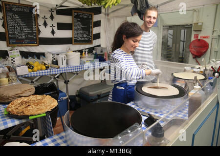 Londra REGNO UNITO 26 gennaio 2018 la Francia show tenutosi presso il London Olympia con tutte le informazioni su France , formaggio vini e champagne e anche la possibilità di acquistare proprietà con la consulenza legale dato credito: Paolo Quezada-Neiman/Alamy Live News Foto Stock