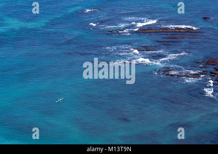 In Canoeist Sakoneta beach, Mendata, Flyxch, Paese Basco; Spagna Foto Stock