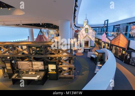 Canada, Provincia di Quebec, Outaouais, città di Gatineau, il Museo Canadese della storia, nuove gallerie dedicate alla storia Canadese Foto Stock