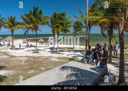 Cuba, provincia di Villa Clara, Caibarien, spiaggia Foto Stock