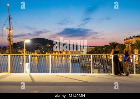 Croazia, Dalmazia centrale, costa dalmata, Split, Porto Foto Stock