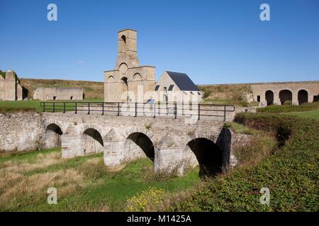 Francia, Pas de Calais, Calais, fort Nieulay Foto Stock