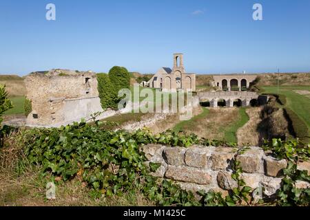 Francia, Pas de Calais, Calais, fort Nieulay Foto Stock