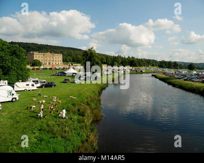 Manor House Chatsworth Country Fair 2017 Derbyshire Inghilterra Foto Stock