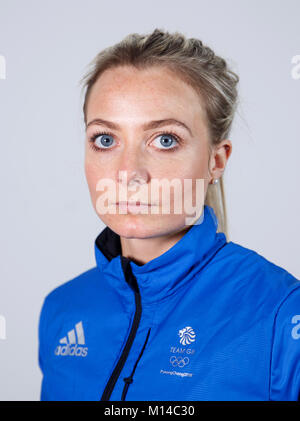 Il bigodino Anna Sloan durante un arredare la sessione in ADIDAS Stockport. Stampa foto di associazione. Picture Data: mercoledì 24 gennaio, 2018. Foto di credito dovrebbe leggere: Tim Goode/PA FILO Foto Stock