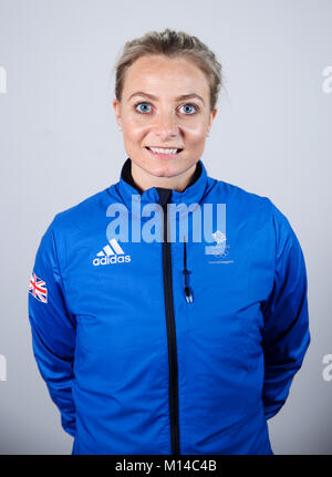 Il bigodino Anna Sloan durante un arredare la sessione in ADIDAS Stockport. Stampa foto di associazione. Picture Data: mercoledì 24 gennaio, 2018. Foto di credito dovrebbe leggere: Tim Goode/PA FILO Foto Stock