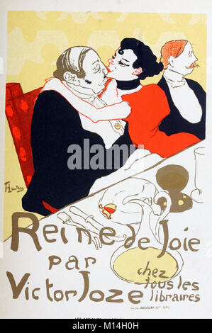 Henri de Toulouse Lautrec - Reine de Joie - Belle Époque arte poster Foto Stock