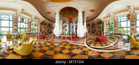 Emirati Arabi Uniti Dubai, Atlantis Palm Hotel, Lobby Foto Stock