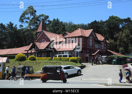 Nuwara Eliya Hill Country provincia centrale dello Sri Lanka Postal case vacanza più vecchio ufficio postale in Sri Lanka quarti viventi convertito in alloggio Foto Stock