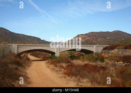 Poco Sycamore Canyon undercrossing Laguna Beach CA Foto Stock