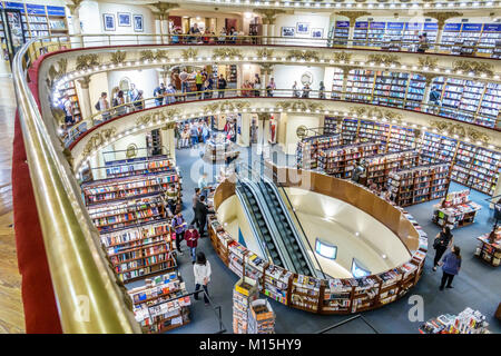 Buenos Aires Argentina, Barrio Norte, El Ateneo Grand splendidi libri libreria, shopping shopper shopping negozi di mercato mercati di mercato di acquisto se Foto Stock