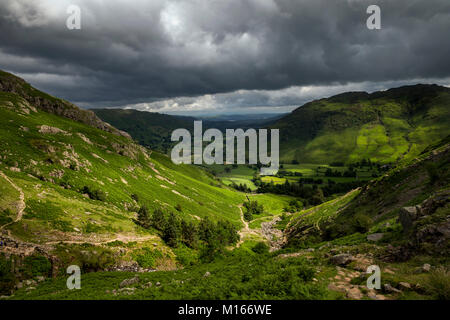 Stickle Ghyll; Langdale; Lake District; Regno Unito Foto Stock