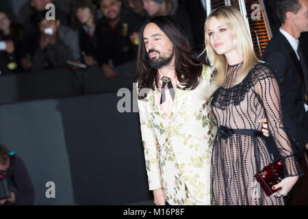 Londra, UK, 23 novembre 2015,Alessandro Michele,Georgia Jagger possono partecipare al British Fashion Awards 2015 in London Coliseum. Mariusz Goslicki/Alamy Foto Stock