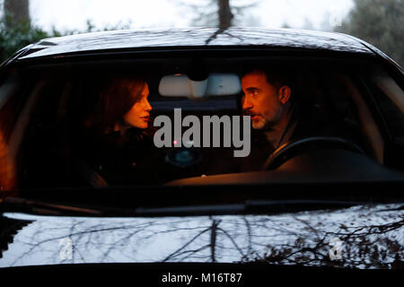 Re spagnolo Felipe VI e Letizia Ortiz a casa a Madrid © Casa de Su Majestad el Rey Credito: Gtres Información más Comuniación on line, S.L./Alamy Live News Foto Stock