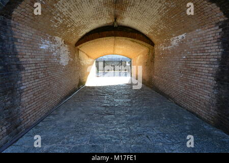 Ingresso/uscita ad una guerra civile americana fortezza Foto Stock