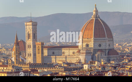 Panorama di Firenze e di Santa Maria del Fiore a Firenze Foto Stock