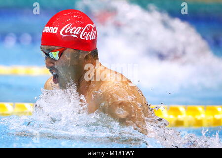 Tatsumi International centro nuoto, Tokyo, Giappone. 28 gen, 2018. Kosuke Kitajima, 28 gennaio 2018 - Nuoto : Kosuke Kitajima Cup 2018, a Tatsumi International centro nuoto, Tokyo, Giappone. Credito: Sho Tamura AFLO SPORT/Alamy Live News Foto Stock