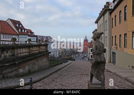 La duchessa Luise statua nel Gotha Visualizza per town hall Foto Stock