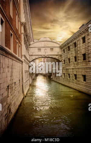 Ponte dei Sospiri Venezia, Italia Foto Stock